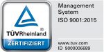 Prüfzeichen ISO 9001:2015, TÜV Rheinland